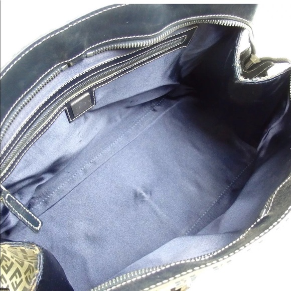 Auth FENDI Zuccino Canvas Handbag - Picture 7 of 7